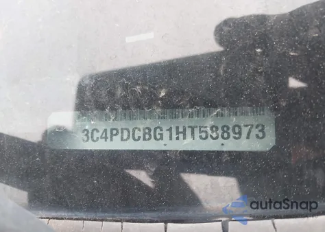 2017 Dodge Journey Sxt z USA, uszkodzony, nr VIN 3C4PDCBG1HT588973